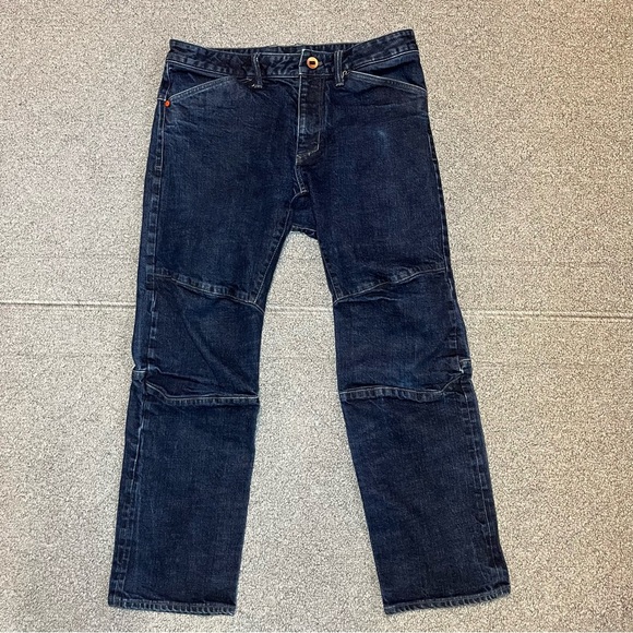 Mountain Hardwear Redline Selvedge Jeans Men’s Size 33X28 Double Knee Raw Denim - Picture 2 of 16